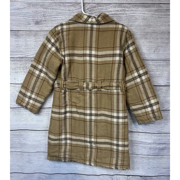 Vintage Old Navy ‘94 Girls Wool Blend Plaid Lined Jacket 5T - Picture 3 of 7